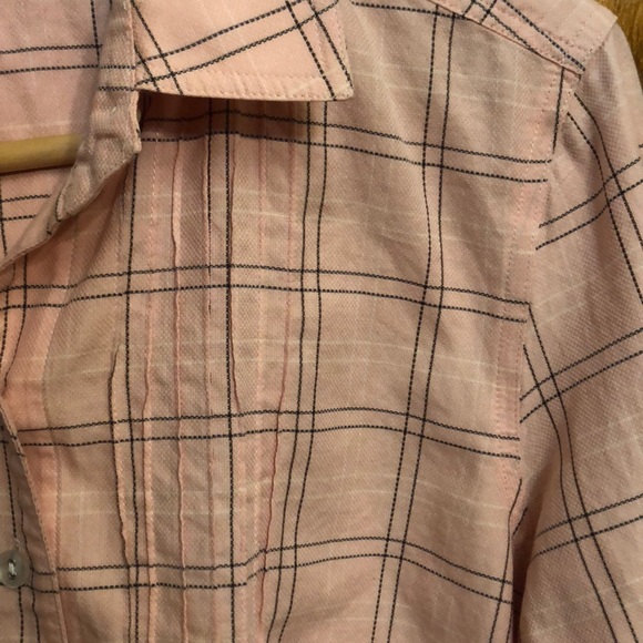 Tyler Boe Light Pink Plaid Collared Shirt sz. 10 - Picture 7 of 8